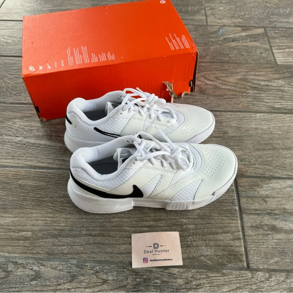 Brand New Nike Court Lite 4 “White/Black” Women’s Workout Shoes FD6575 100_8